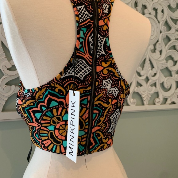 Patterned Crop Top - Picture 2 of 2